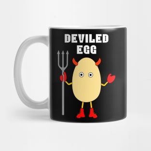 Deviled Egg White Text Mug